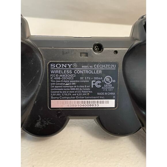 Sony PlayStation 3 PS3‎ Black Wireless Dual Shock Sixaxis Controller CECHZC2U - Picture 6 of 6